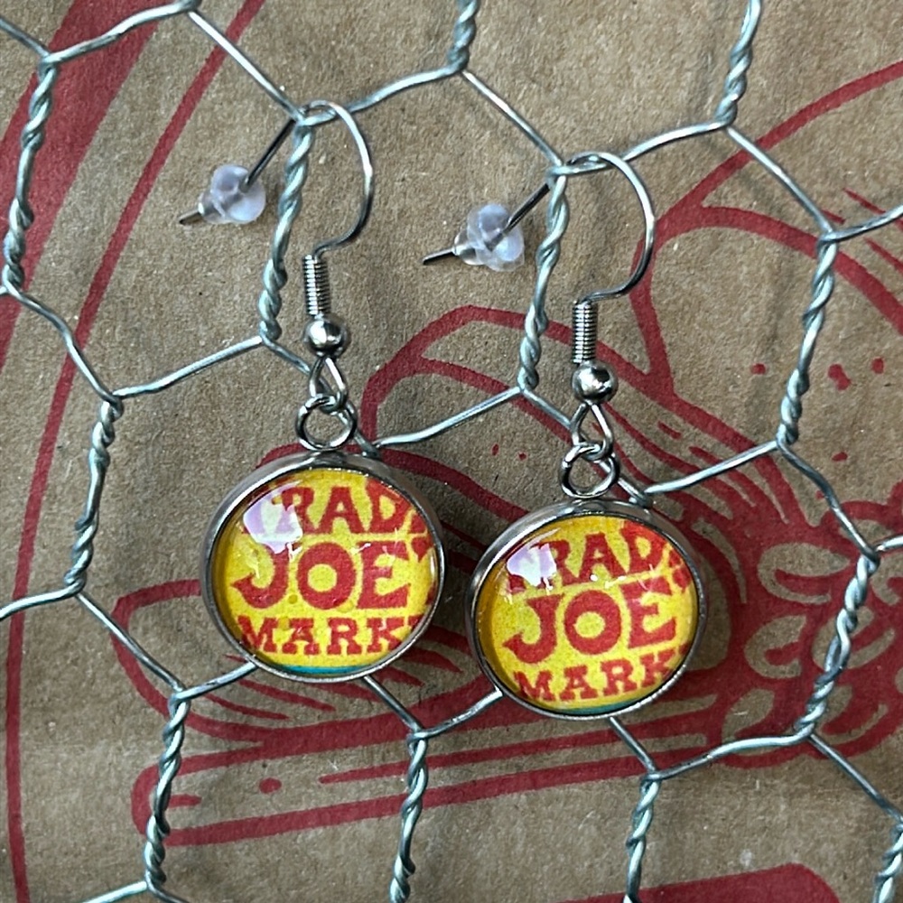 Trader Joe’s earrings 14mm TJ’s market